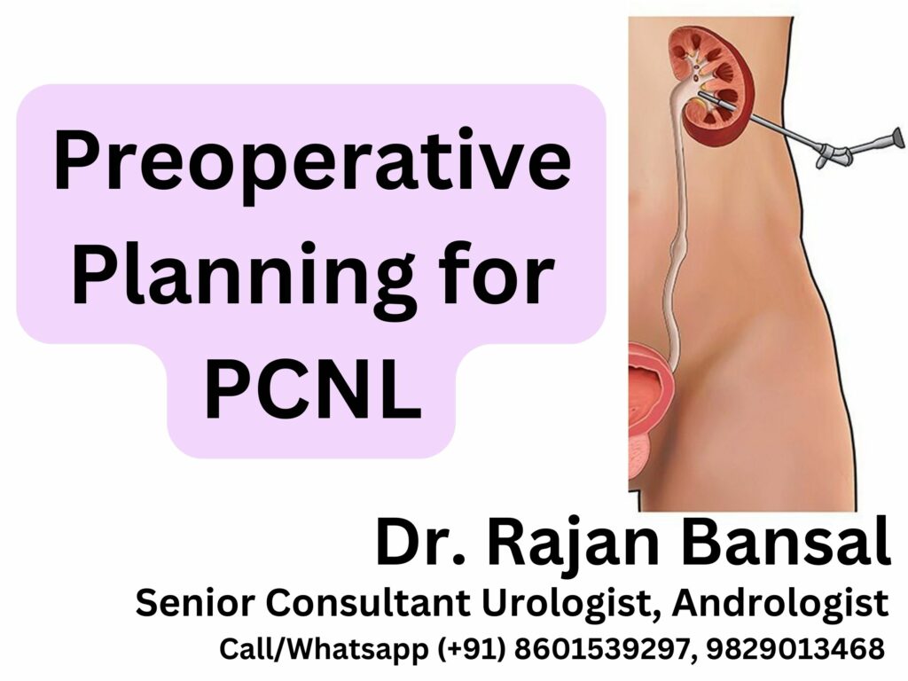Preoperative Planning for Percutaneous Nephrolithotomy (PCNL) Dr Rajan Bansal Best Urologist in Jaipur Rajasthan