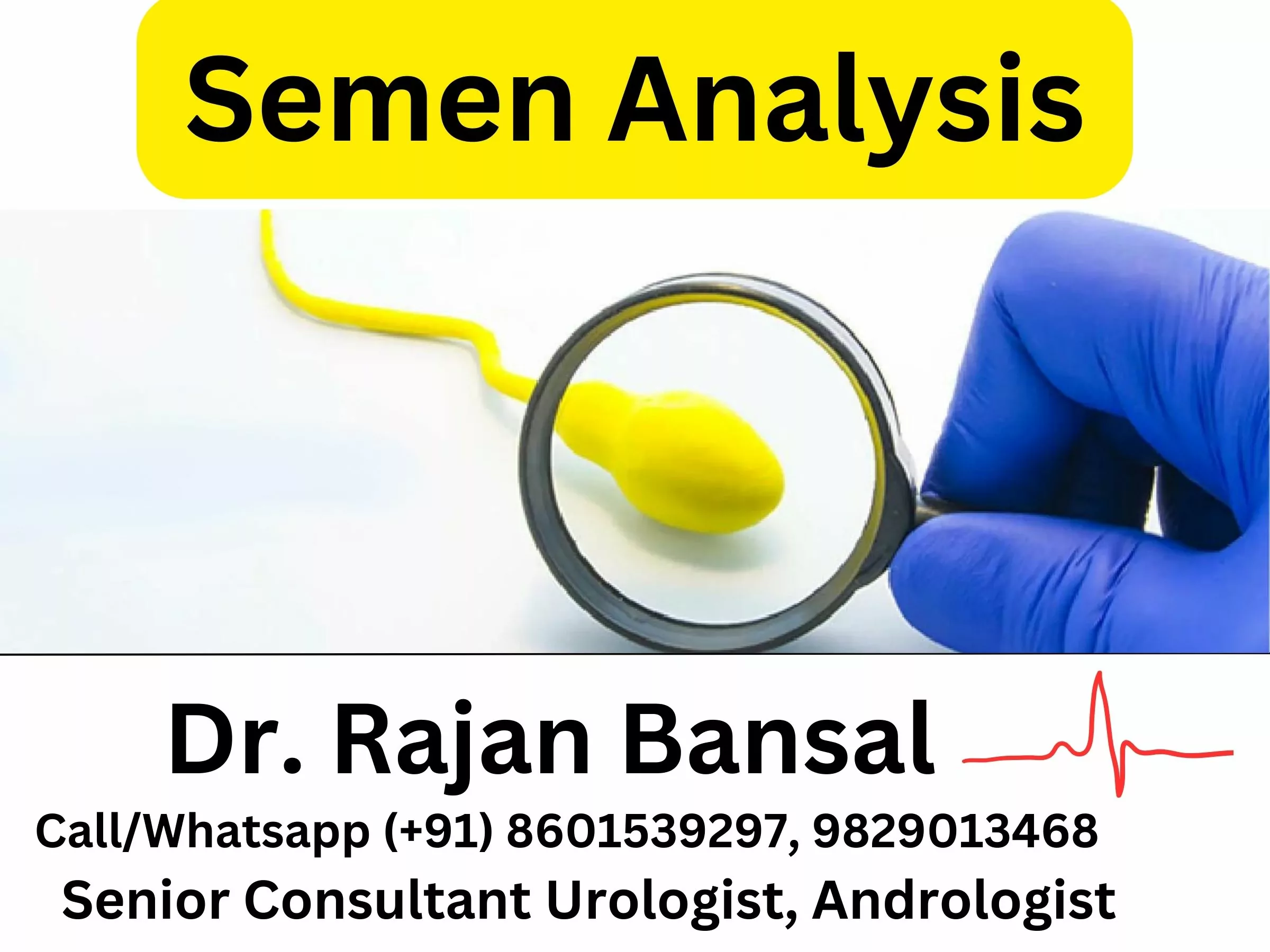 Semen Analysis Male Infertility Treatment by Dr. Rajan Bansal Jaipur Rajasthan best doctor infertility